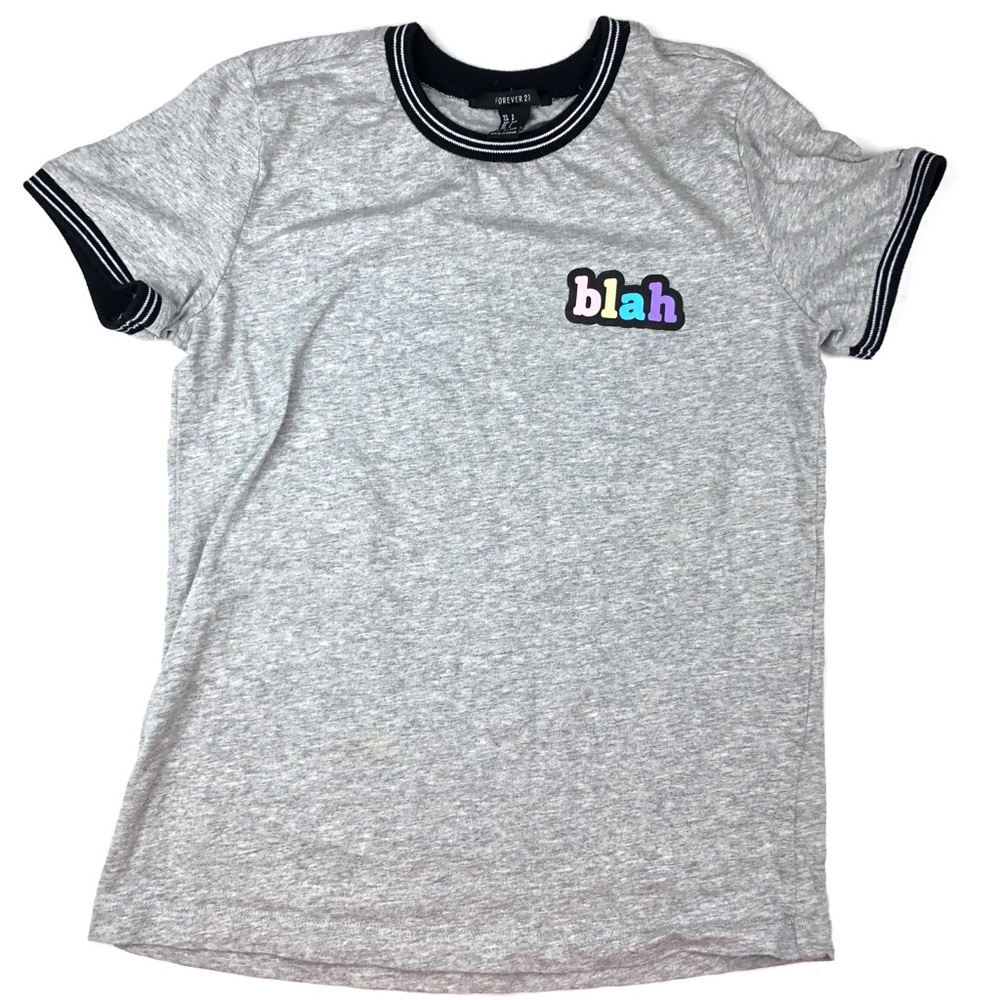 Forever 21 “Blah” T-Shirt Graphic Short Sleeve